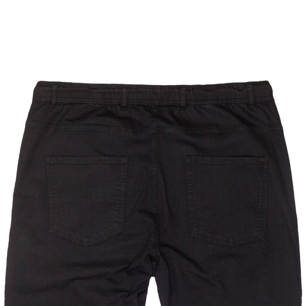 Jean Adamo grande taille forme jogging bleu ou noir – Image 3