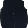 Gilet boutonné sans manches uni grande taille mérinos Monte Carlo – Image 3