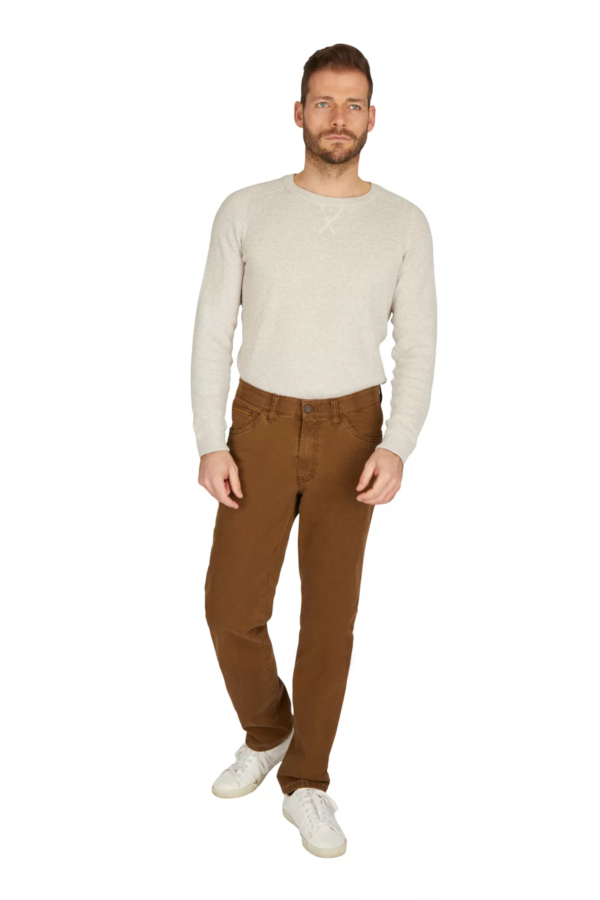 Pantalon toile grande taille Club of Comfort Marvin konvex chataigne