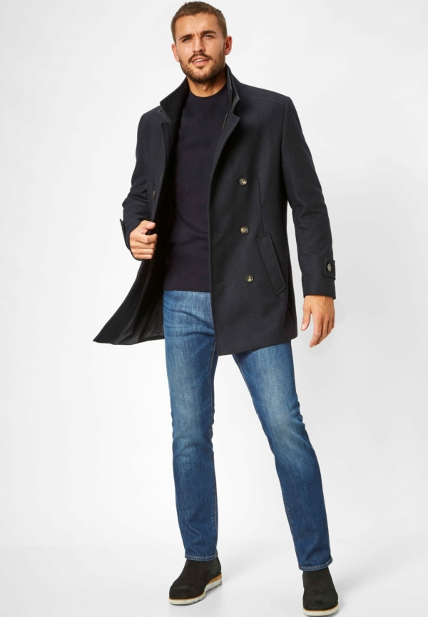 Trois-quart, caban grande taille S4 Jackets noir – Image 2