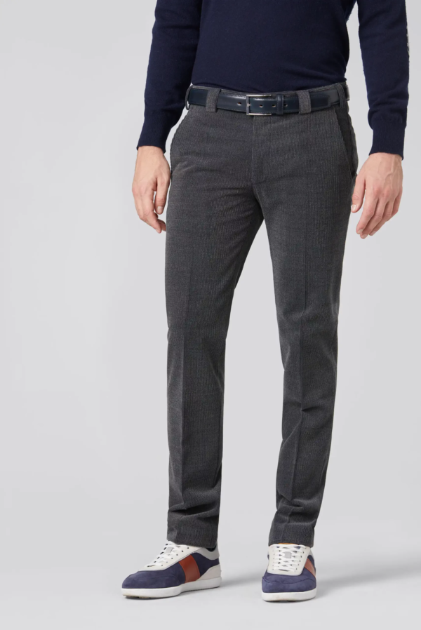 Pantalon velours de laine grande taille Meyer noir – Image 2