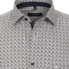 Chemise grande taille Casamoda coupe confort motifs cravate gris. – Image 2