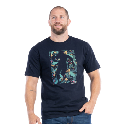 T-shirt grande taille Ruckfield motif exotique.