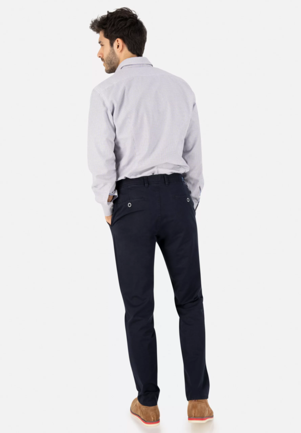 Pantalon chino toile grande taille Club of comfort grand teint marine. – Image 2