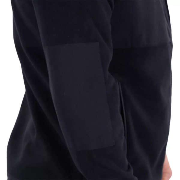 Blouson grande taille Ruckfield polaire bi-matière noir. – Image 3
