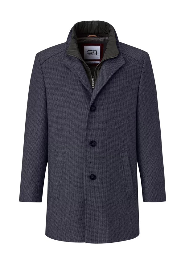 Manteau court, grande taille S4 Jackets gris bleu – Image 3