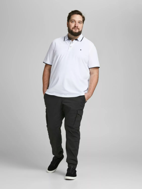 Pantalon cargo grande taille JACK&JONES noir. – Image 4