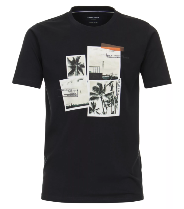 T-shirt grande taille Casamoda marine