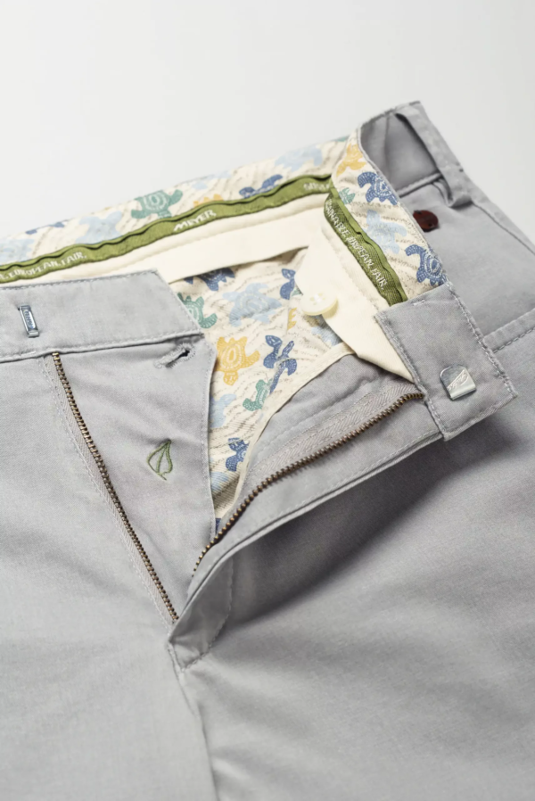 Pantalon toile grande taille Meyer New-York gris. – Image 4