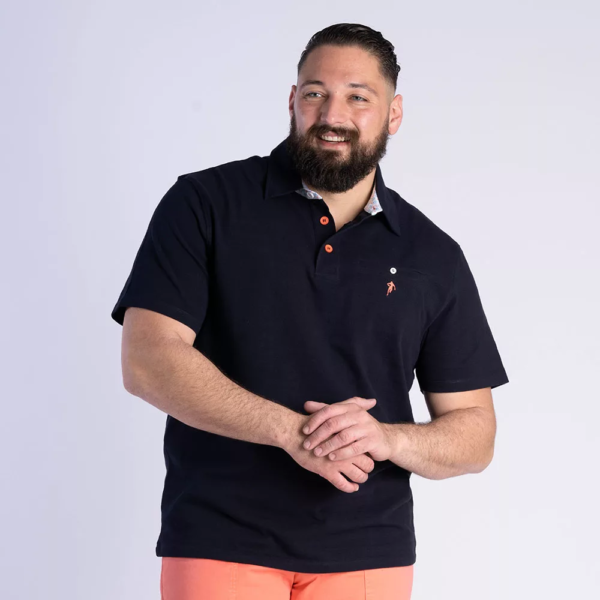 Polo manches courtes grande taille Ruckfield marine
