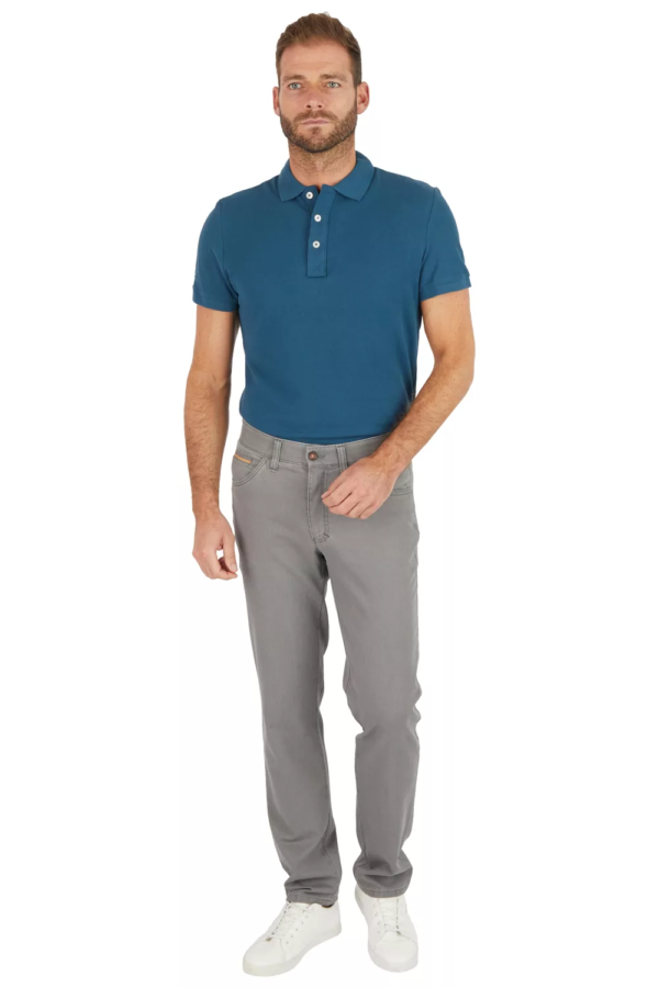 Pantalon toile grande taille Club of Comfort gris.