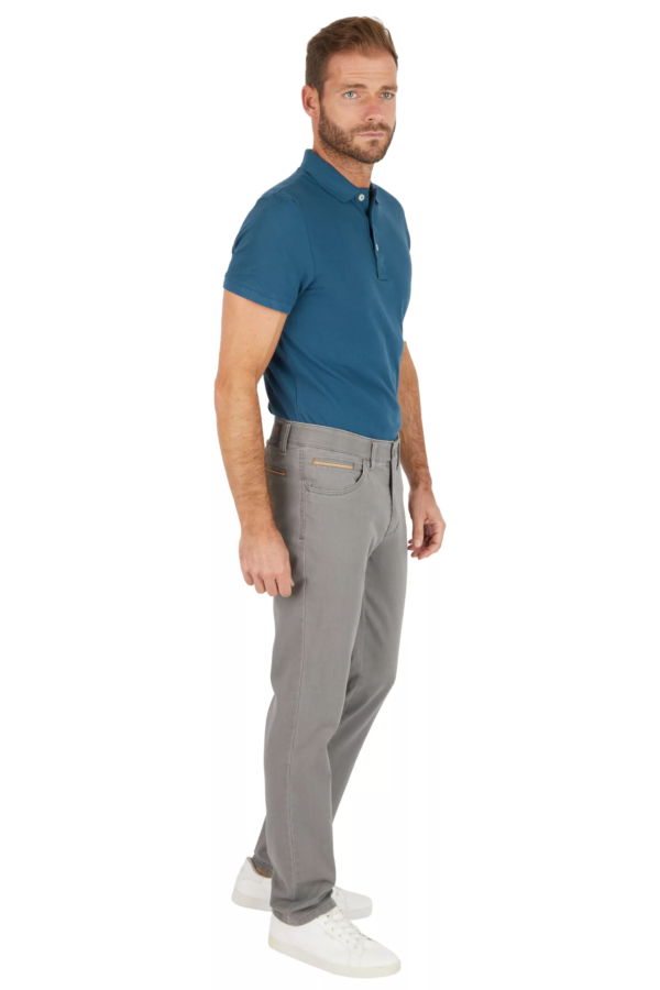 Pantalon toile grande taille Club of Comfort gris. – Image 3