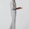 Pantalon toile grande taille Meyer New-York gris. – Image 2