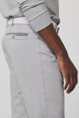 Pantalon toile grande taille Meyer New-York gris. – Image 3