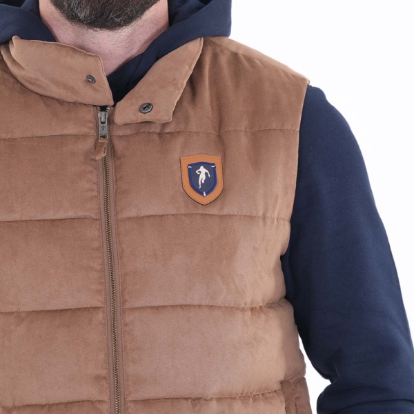 Doudoune sans manches grande taille Ruckfield beige. – Image 3