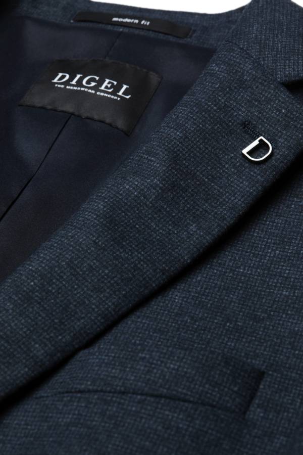 Veste grande taille Digel ezzo trapue bleue. – Image 2