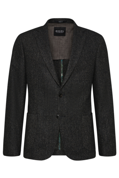Veste grande taille Digel ezzo marine/marron trapue.